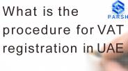 What is the procedure for vat registration