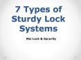 7 Types of Sturdy Lock Systems PowerPoint PPT Presentation