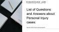 List of Questions and Answers about Personal Injury cases in California PowerPoint PPT Presentation
