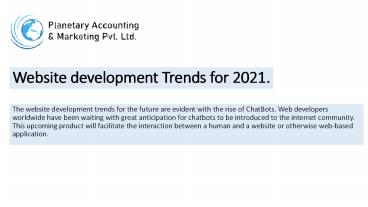 Website development Trends for 2021.