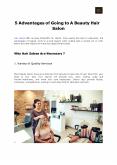 5 Advantages of Going to A Beauty Hair Salon PowerPoint PPT Presentation