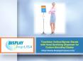 Touchless Vertical Banner Stands with Hand Sanitizing Dispenser for Custom Branding Display PowerPoint PPT Presentation
