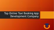 Top Online Taxi Booking App Development Company