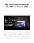 Why Use Dark Mode Design for Your Website Themes & UI? PowerPoint PPT Presentation