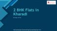 Well Prepaird Amenities 2 bhk flats in kharadi pune for sale