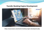 Transfer Booking Engine Development