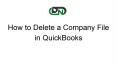 How to Delete a company file in QuickBooks PowerPoint PPT Presentation