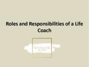 Roles and Responsibilities of a Life Coach