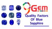 Quality Factors of Blue Sapphire