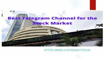 What is the best Telegram channel for the stock market?