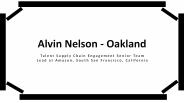Alvin Nelson (Oakland) - Known For Developing Business Plans
