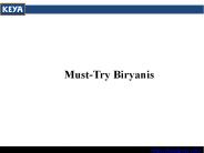 Must-Try Biryanis 