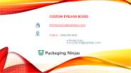 Custom Printed Eyelash Packaging Boxes at Wholesale Rates
