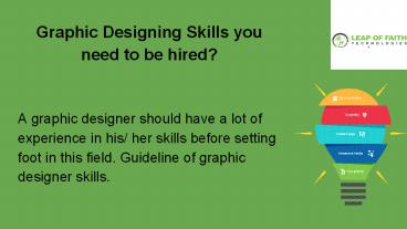 Graphic Designing Skills you need to be hired?