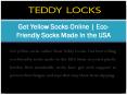 Get Yellow Socks Online | Eco-Friendly Socks Made In the USA PowerPoint PPT Presentation