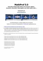 3D-Mathematik - MathProf 5.0