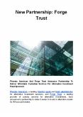 New Partnership: Forge Trust PowerPoint PPT Presentation