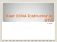 Best CCNA instructor in GTA PowerPoint PPT Presentation