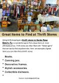 Great Items to Find at Thrift Stores PowerPoint PPT Presentation