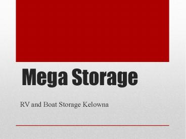 Affordable Boat Storage West Kelowna