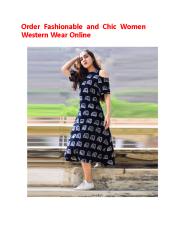 Order Fashionable and Chic Women Western Wear Online