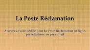 La Poste Réclamation
