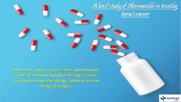 Import Verzenio abemaciclib in India