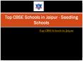 Top CBSE Schools in Jaipur - Seedling Schools PowerPoint PPT Presentation