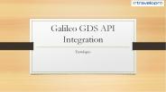 Galileo GDS API Integration
