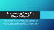 Online Accounting for Ebay Sellers