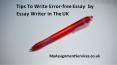 Tips To Write Error-free Essay by Essay Writer in The UK PowerPoint PPT Presentation