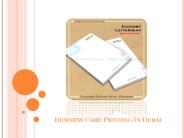 Get The Best Business Card Printing In Dubai Services