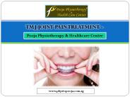 TMJ Joint Pain Treatment - Physiopooja