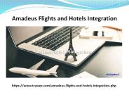 Amadeus Flights and Hotels Integration