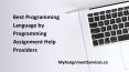 Best Programming Language by Programming Assignment Help Providers PowerPoint PPT Presentation