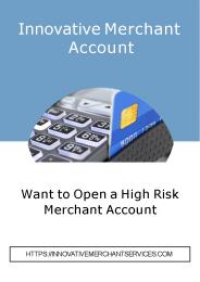 Internet Merchant Accounts