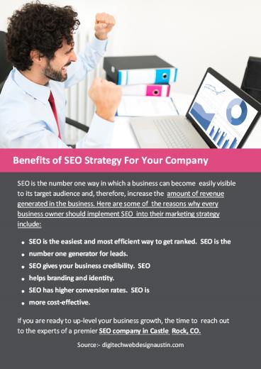 Benefits of  SEO Strategy For Your Company