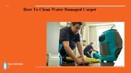 How To Clean Water Damaged Carpet