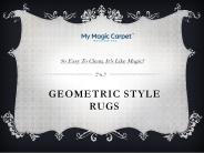 Geometric Style Rugs - My Magic Carpet
