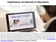 The Importance of the Internet in Education PowerPoint PPT Presentation