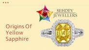Origings Of Yellow Sapphire