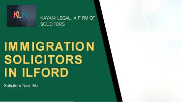 Best Immigration Solicitors In London
