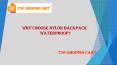Nylon Backpack Waterproof PowerPoint PPT Presentation