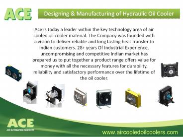 Hydraulic Oil Cooler Manufacturers in India