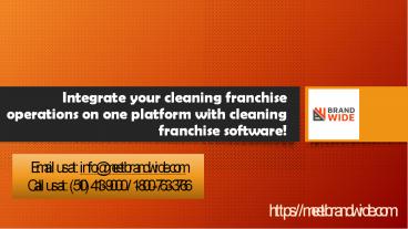 Integrate your cleaning franchise operations on one platform with cleaning franchise software!