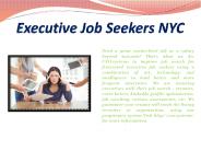 Executive Job Seekers NYC