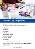 Fonts for Logo Designs (2021) PowerPoint PPT Presentation