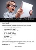 HOW TO MASTER THE ART OF USER EXPERIENCE DESIGN PowerPoint PPT Presentation