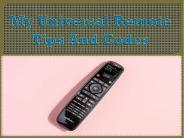 My Universal Remote Tips And Codes