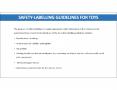 Safety Labelling Guidelines for Toys PowerPoint PPT Presentation
